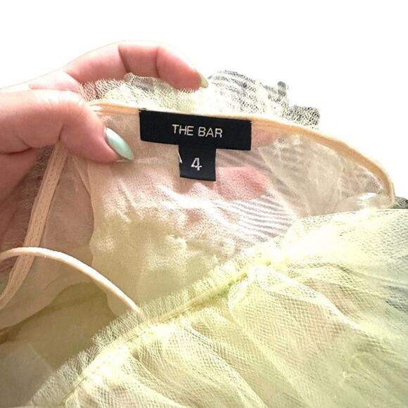 THE BAR Lou Tulle Halter Dress Sz 4 - Picture 5 of 8